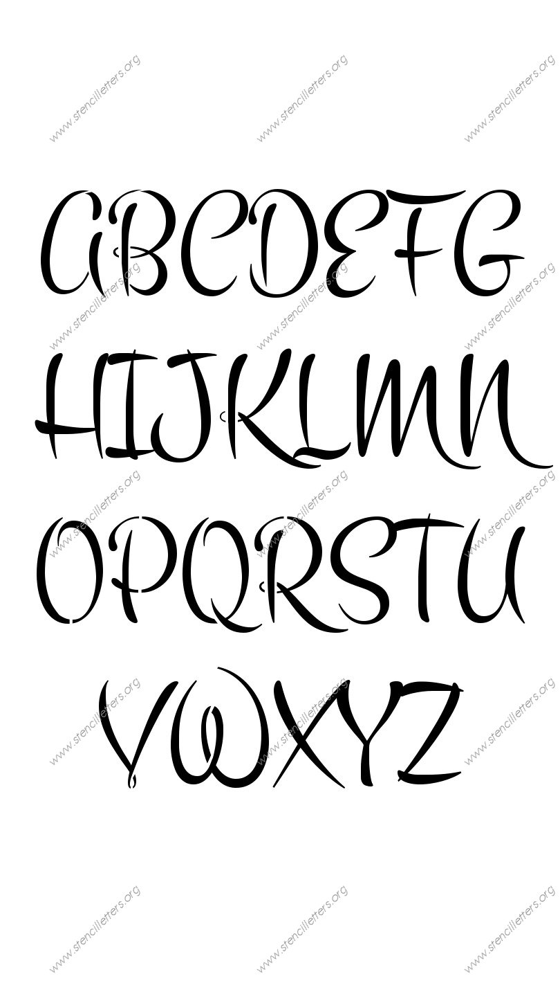 1960s Brush Custom Made to Order Stencil