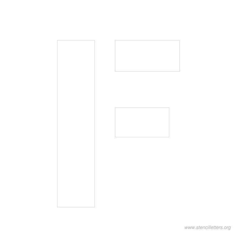 11 inch stencil letter f 11 inch stencil letter f