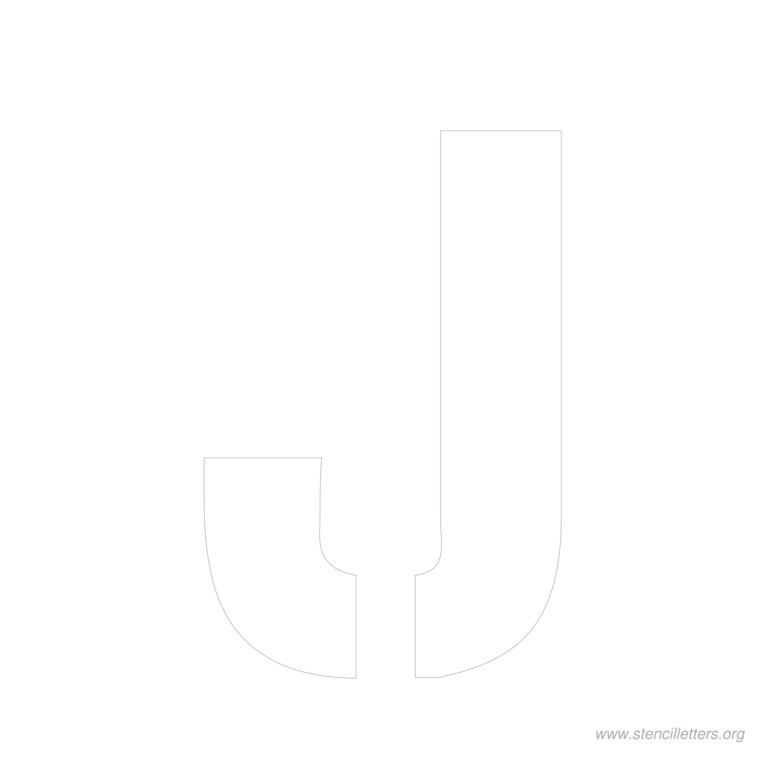 11 inch stencil letter j 11 inch stencil letter j