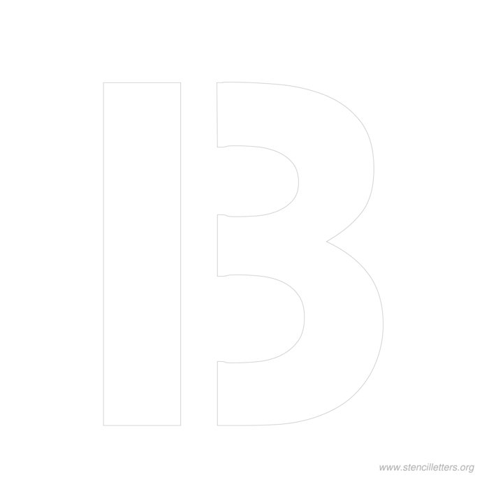 12 inch stencil letter b 12 inch stencil letter b