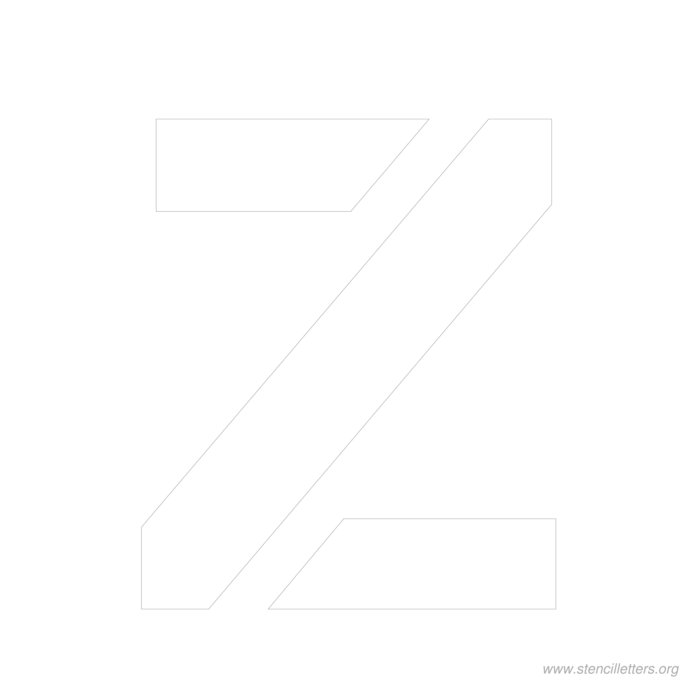 12 inch stencil letter z 12 inch stencil letter z