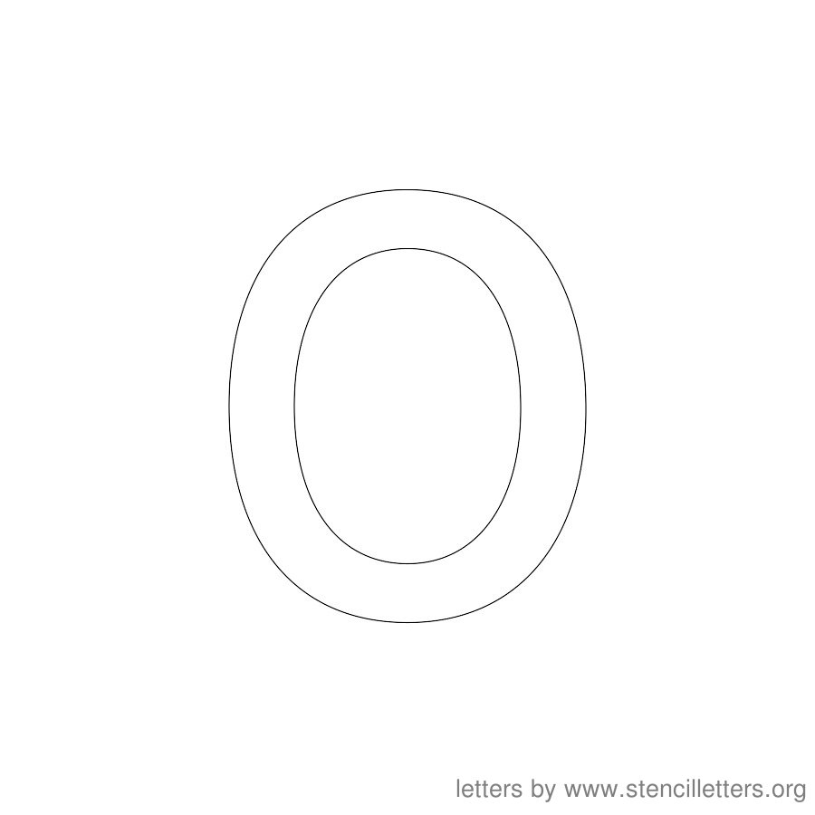 12 Inch Stencil Letter Lowercase O 12 Inch Stencil Letter Lowercase O