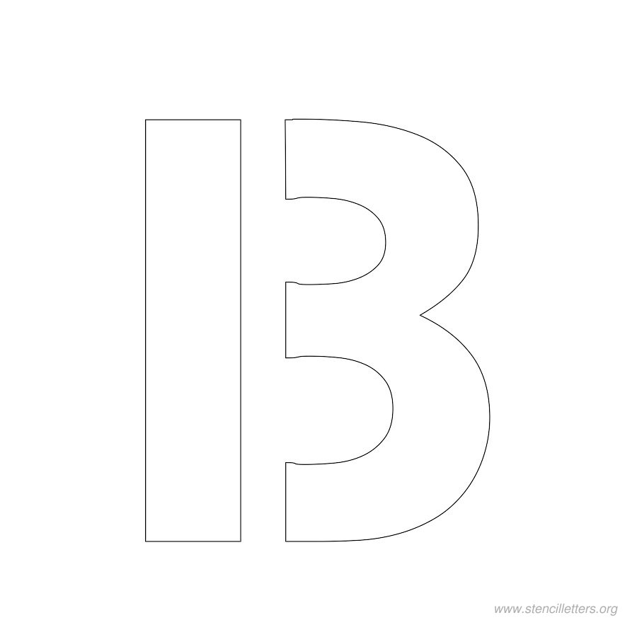 2 inch stencil letter b 2 inch stencil letter b