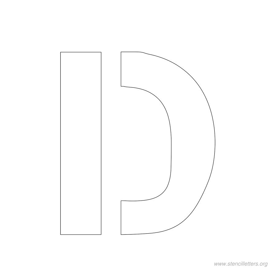 2 inch stencil letter d 2 inch stencil letter d