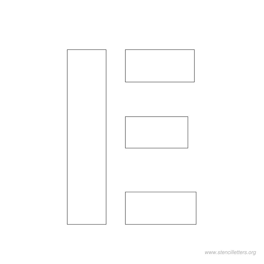 2 inch stencil letter e 2 inch stencil letter e