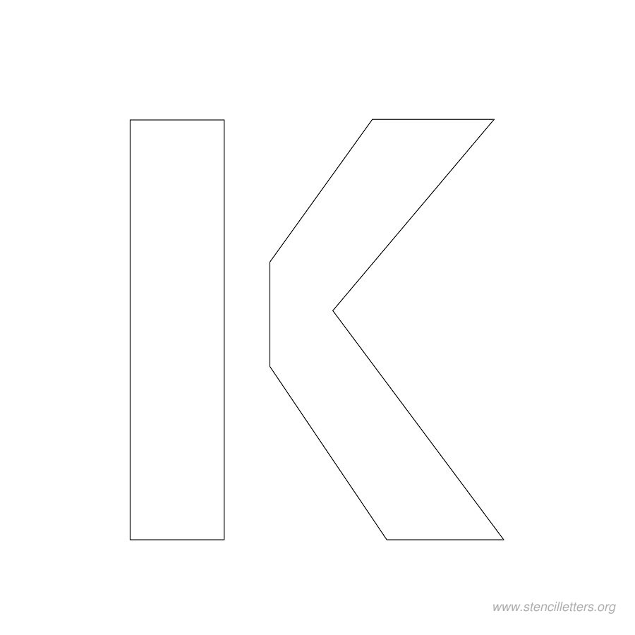 2 inch stencil letter k 2 inch stencil letter k