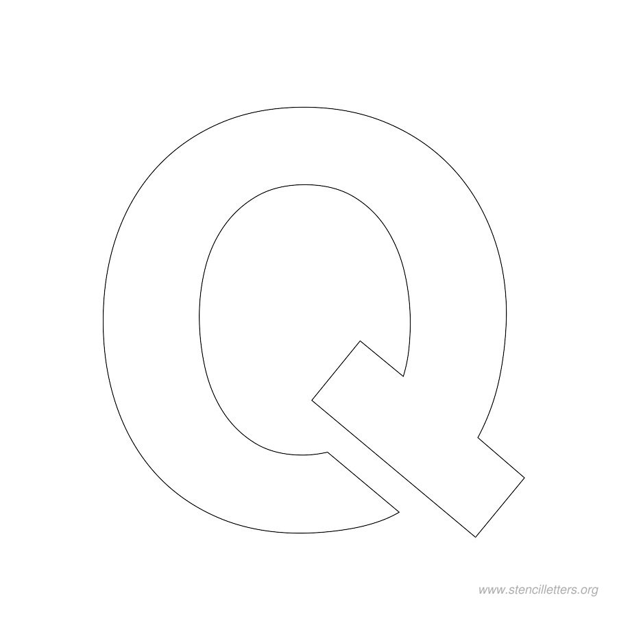 2 inch stencil letter q 2 inch stencil letter q