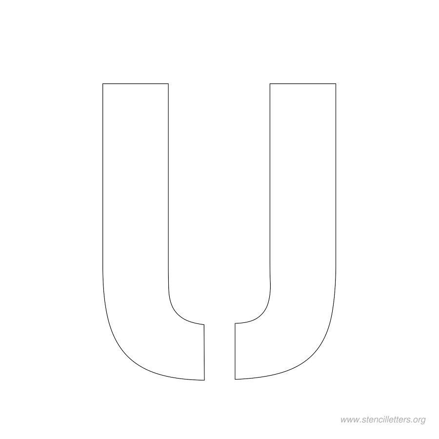 2 inch stencil letter u 2 inch stencil letter u