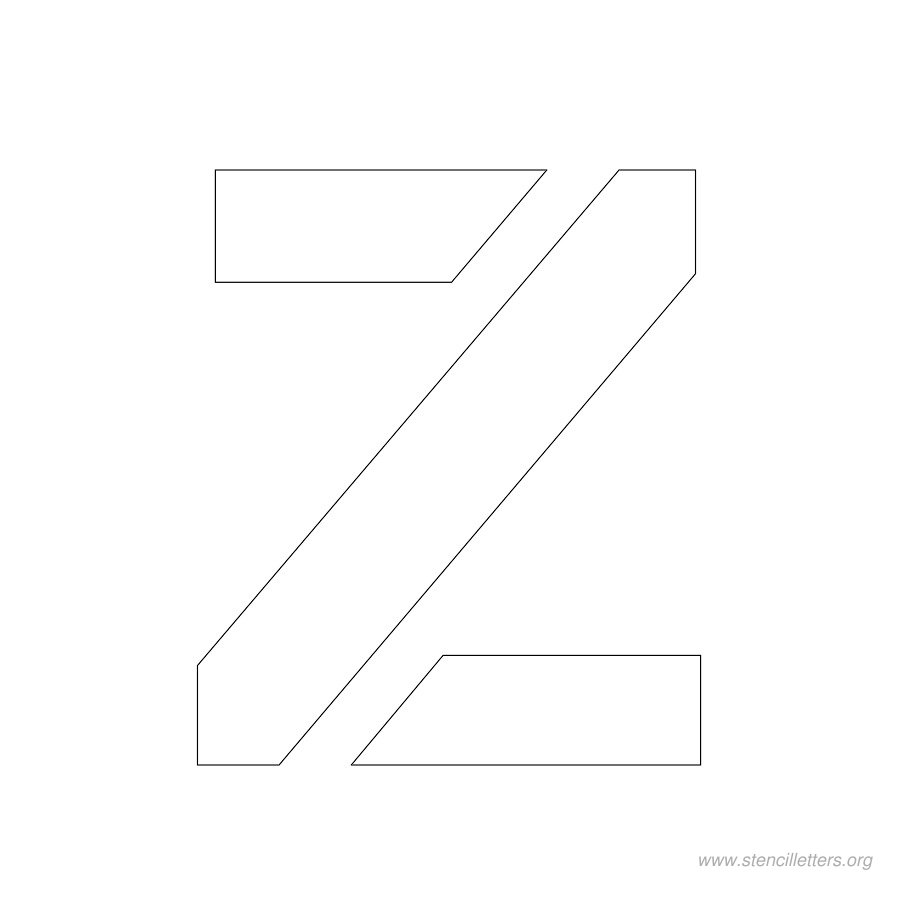 2 inch stencil letter z 2 inch stencil letter z