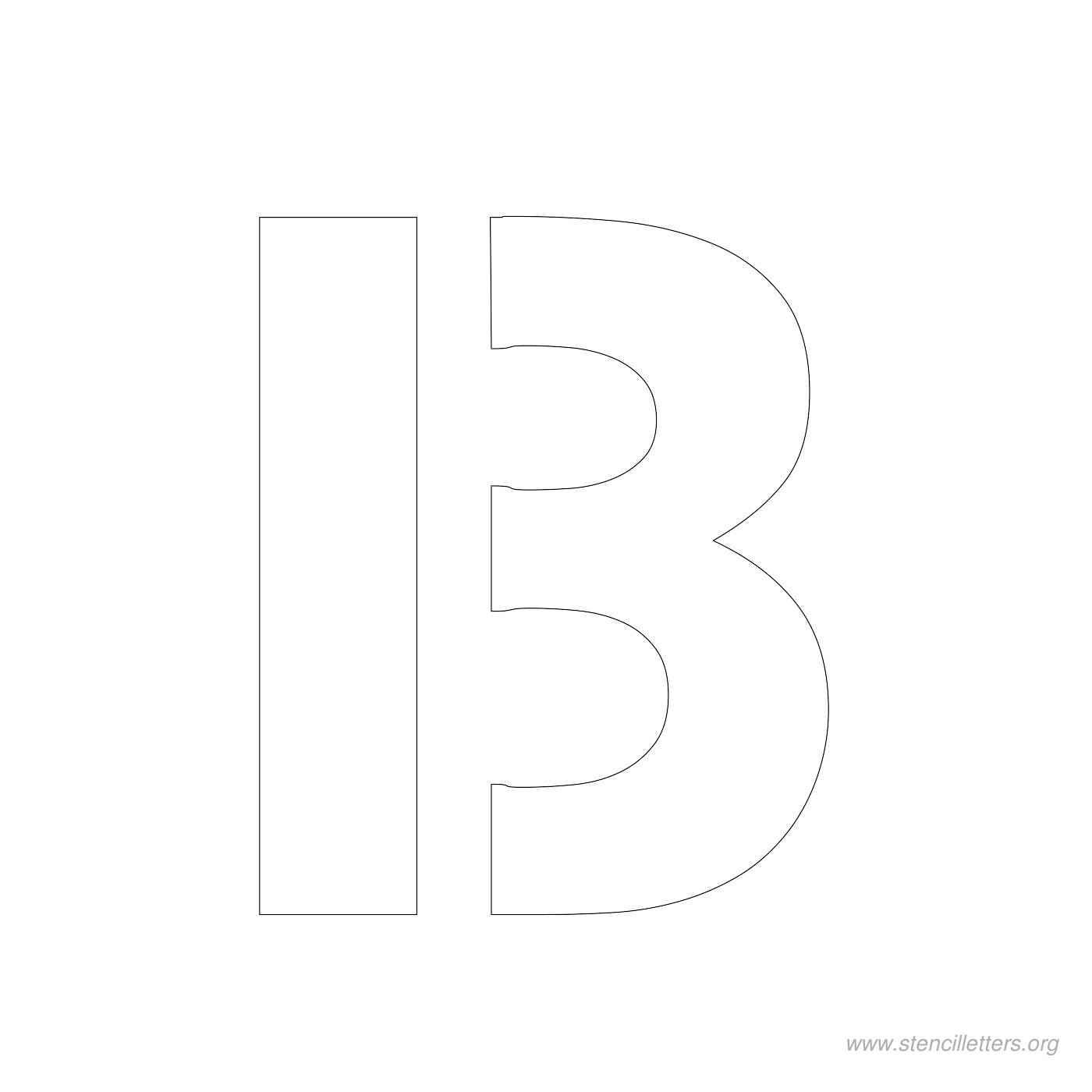 3 inch stencil letter b 3 inch stencil letter b