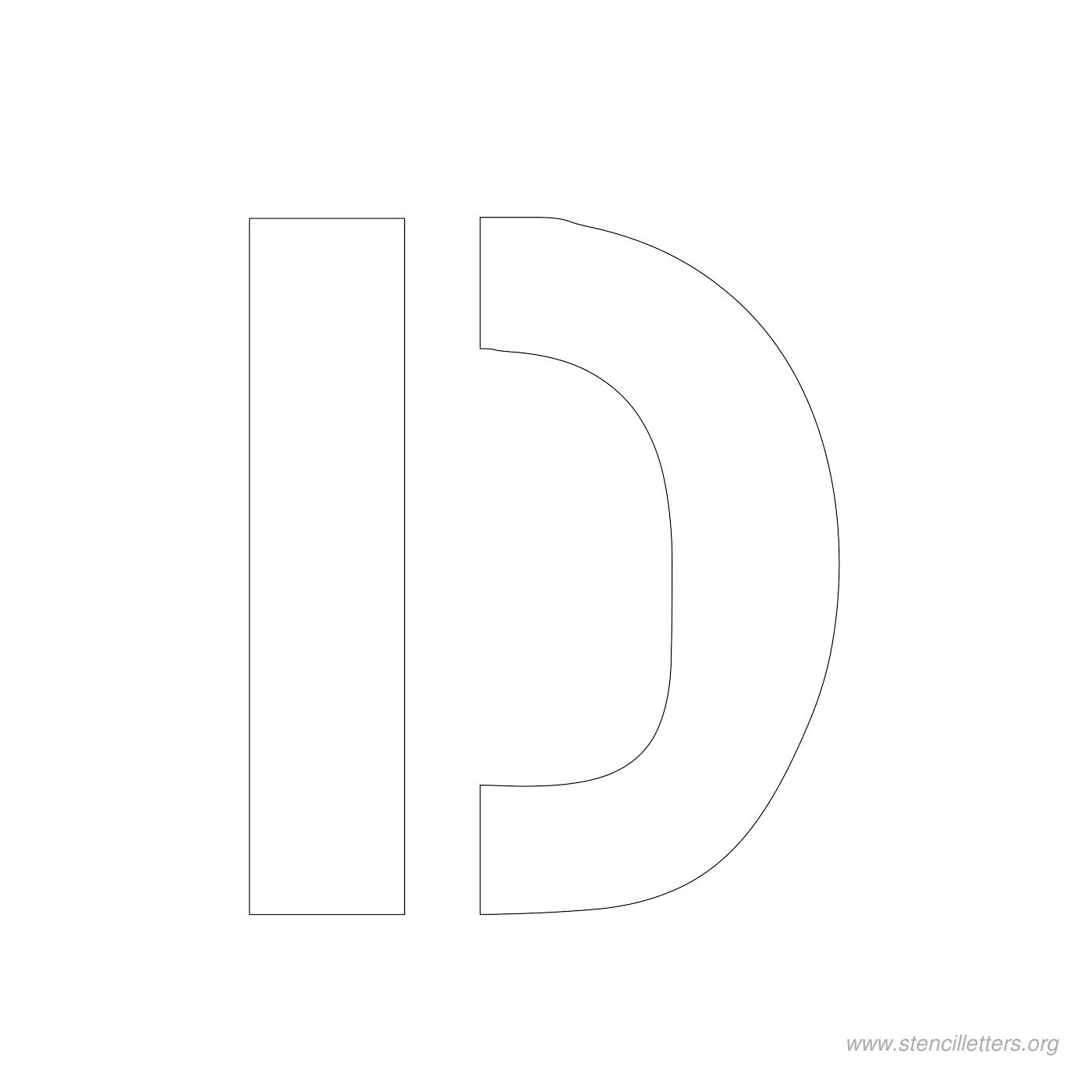3 inch stencil letter d 3 inch stencil letter d