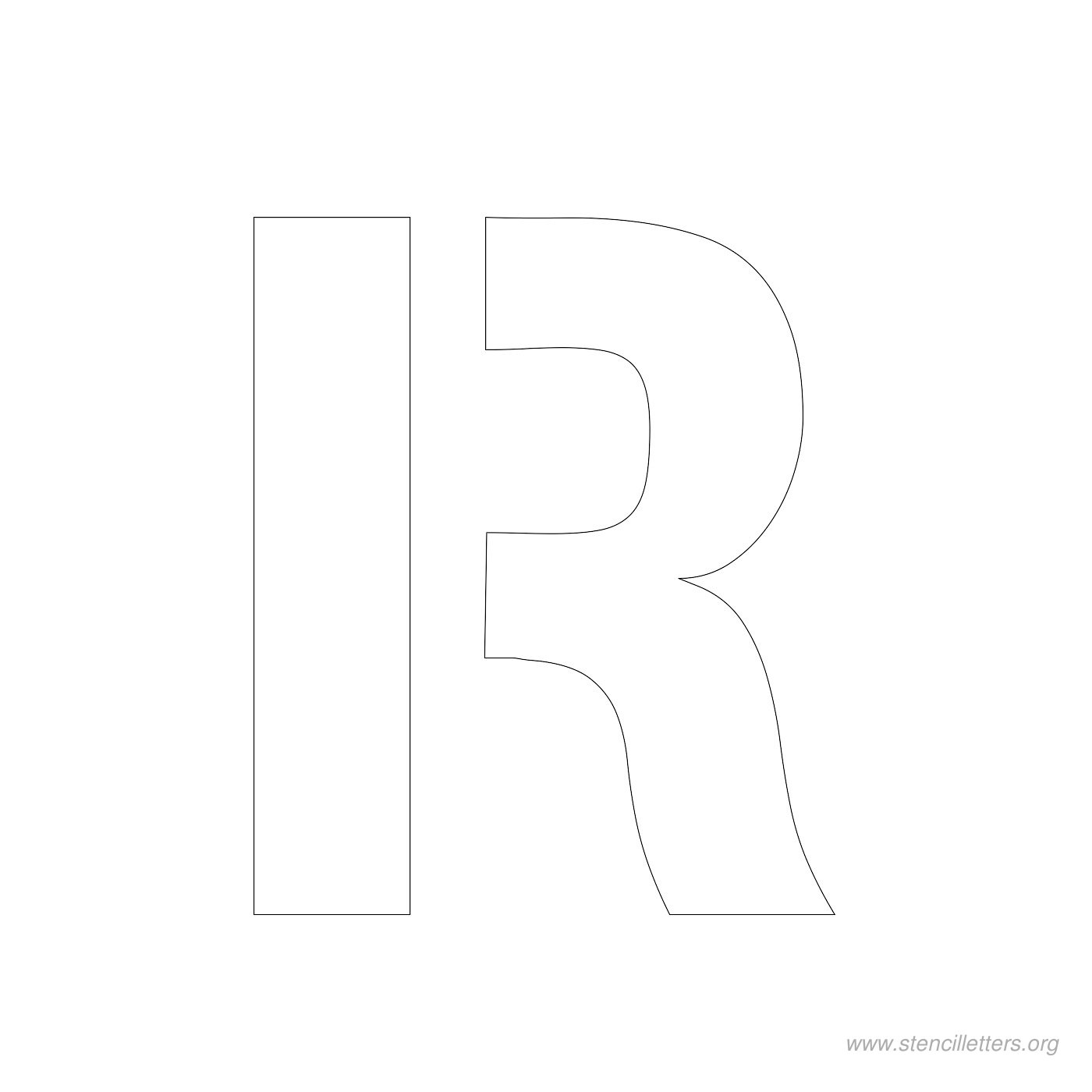3 inch stencil letter r 3 inch stencil letter r