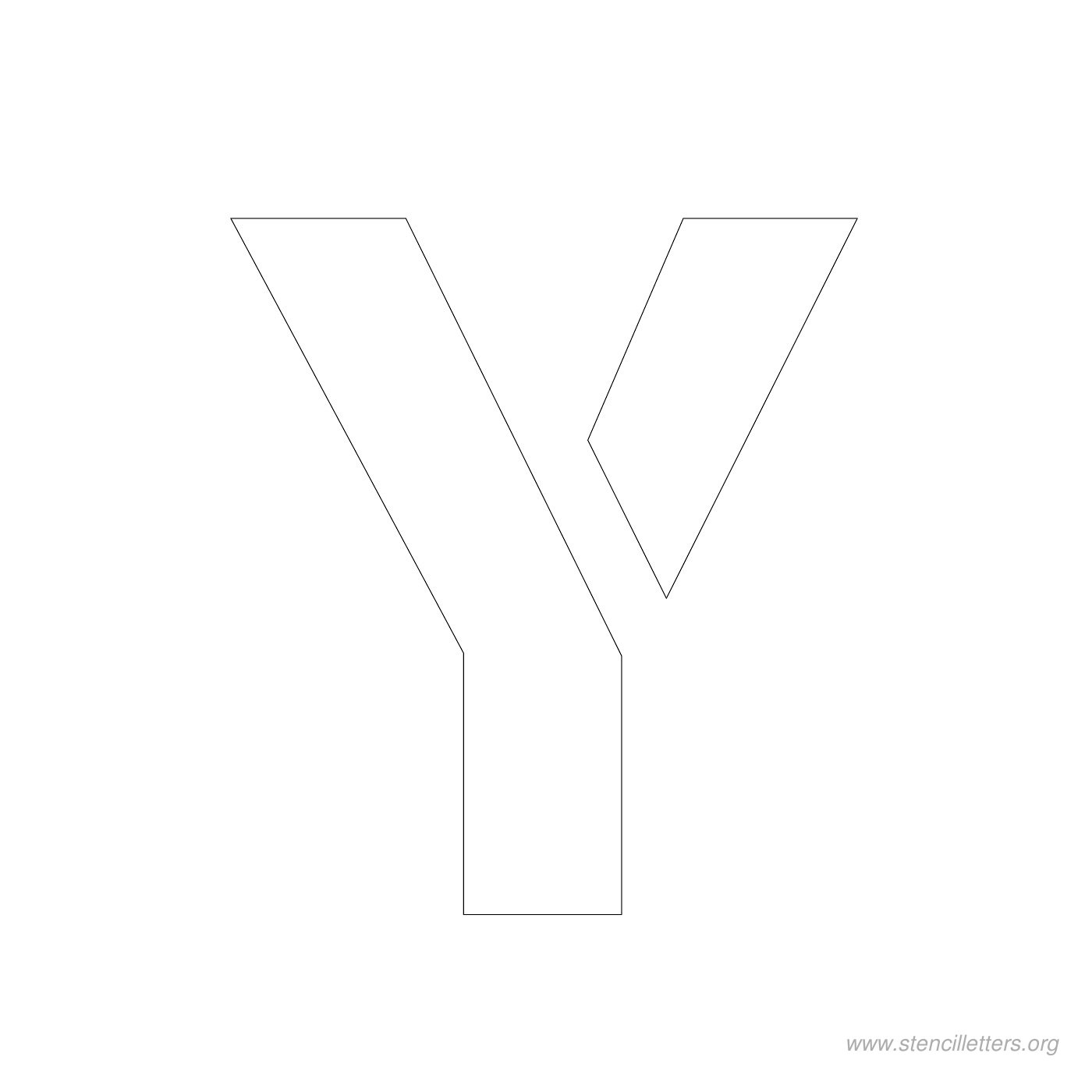 3 inch stencil letter y 3 inch stencil letter y