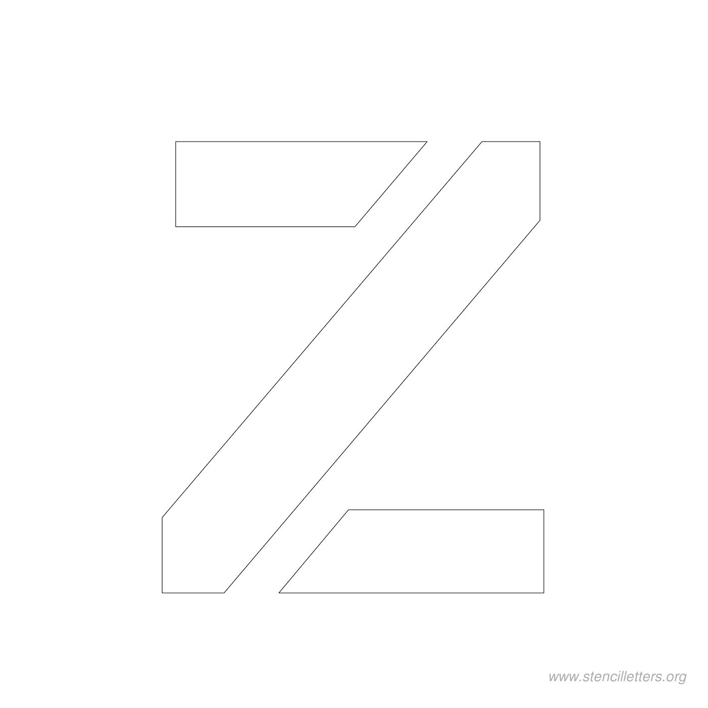 3 inch stencil letter z 3 inch stencil letter z