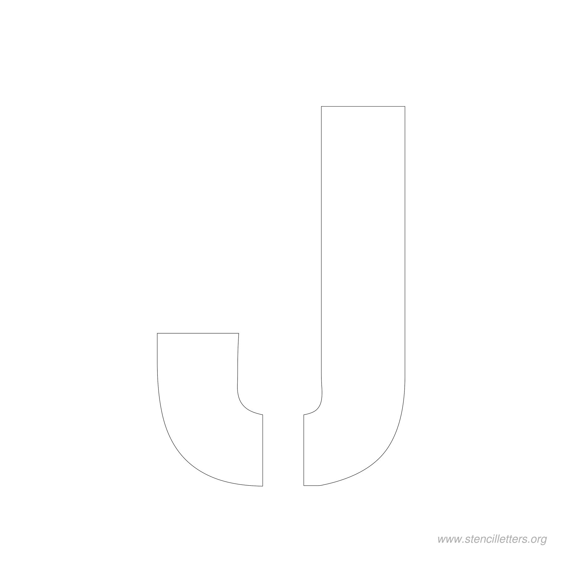 4 inch stencil letter j 4 inch stencil letter j