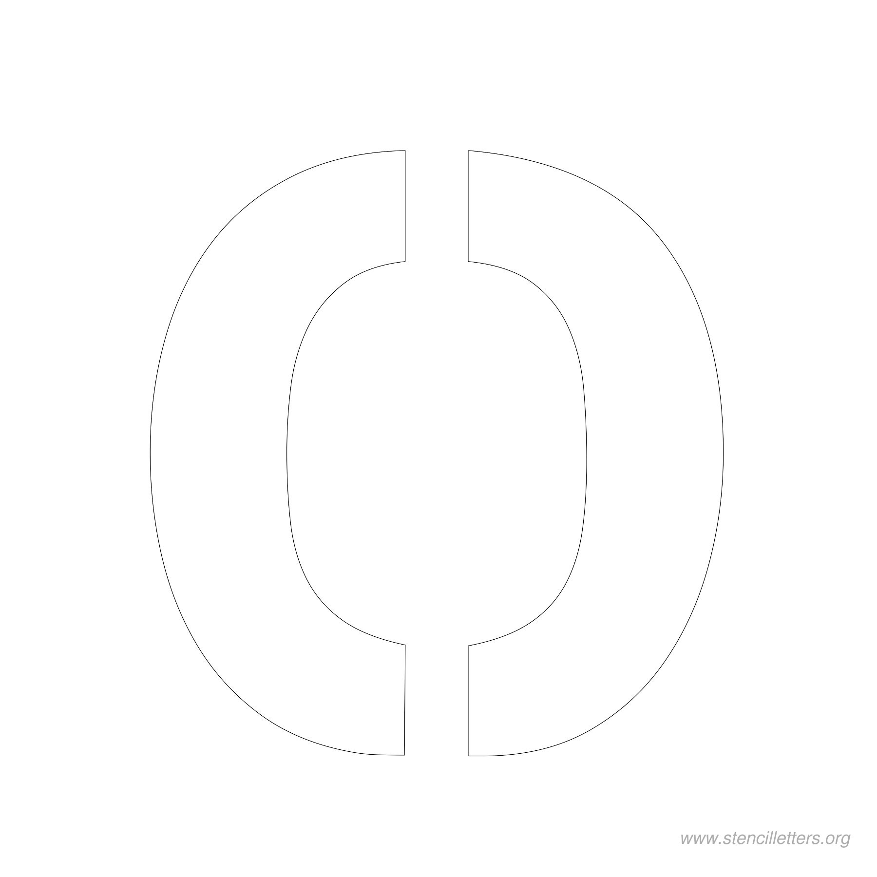 4 inch stencil letter o 4 inch stencil letter o