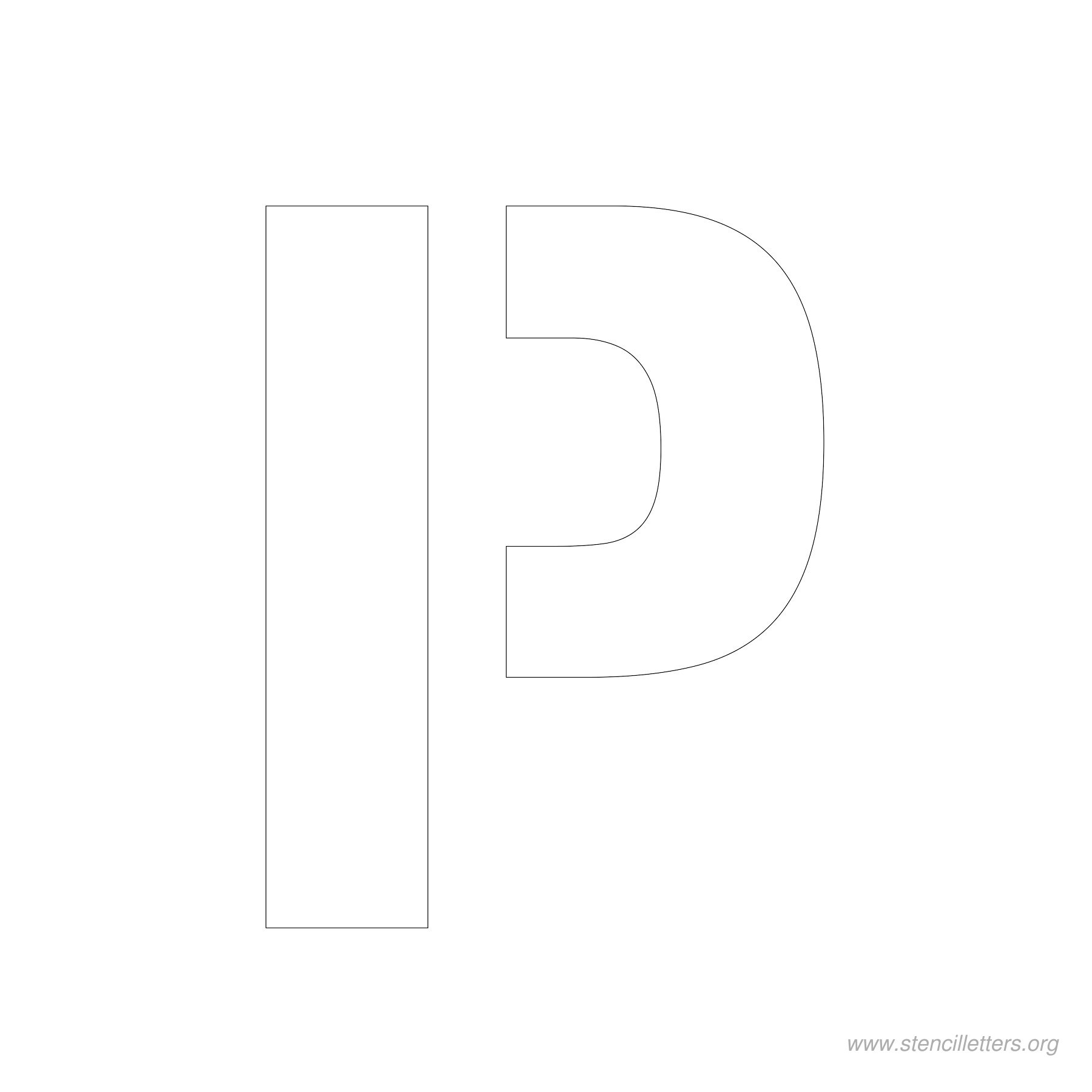 4 inch stencil letter p 4 inch stencil letter p