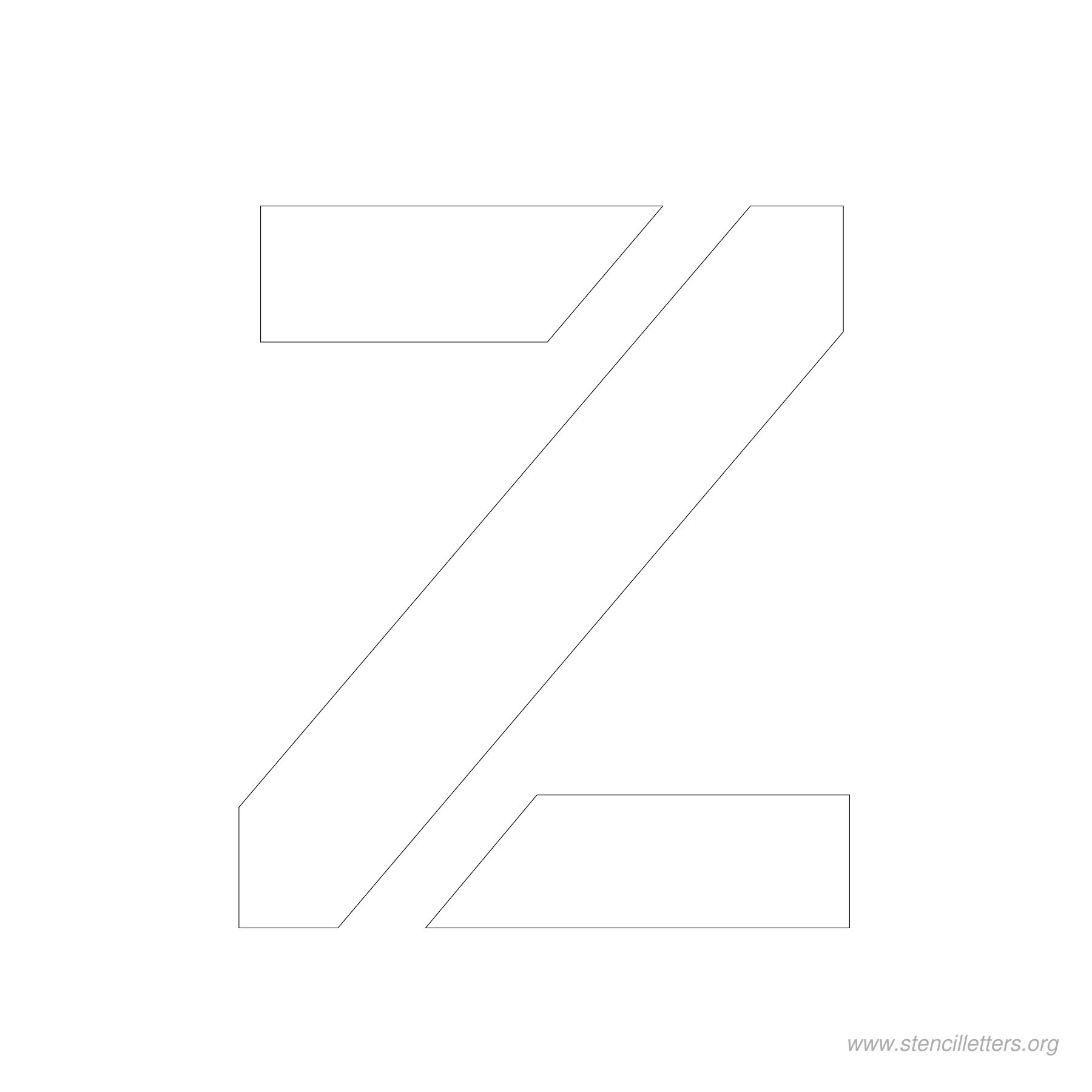 4 inch stencil letter z 4 inch stencil letter z
