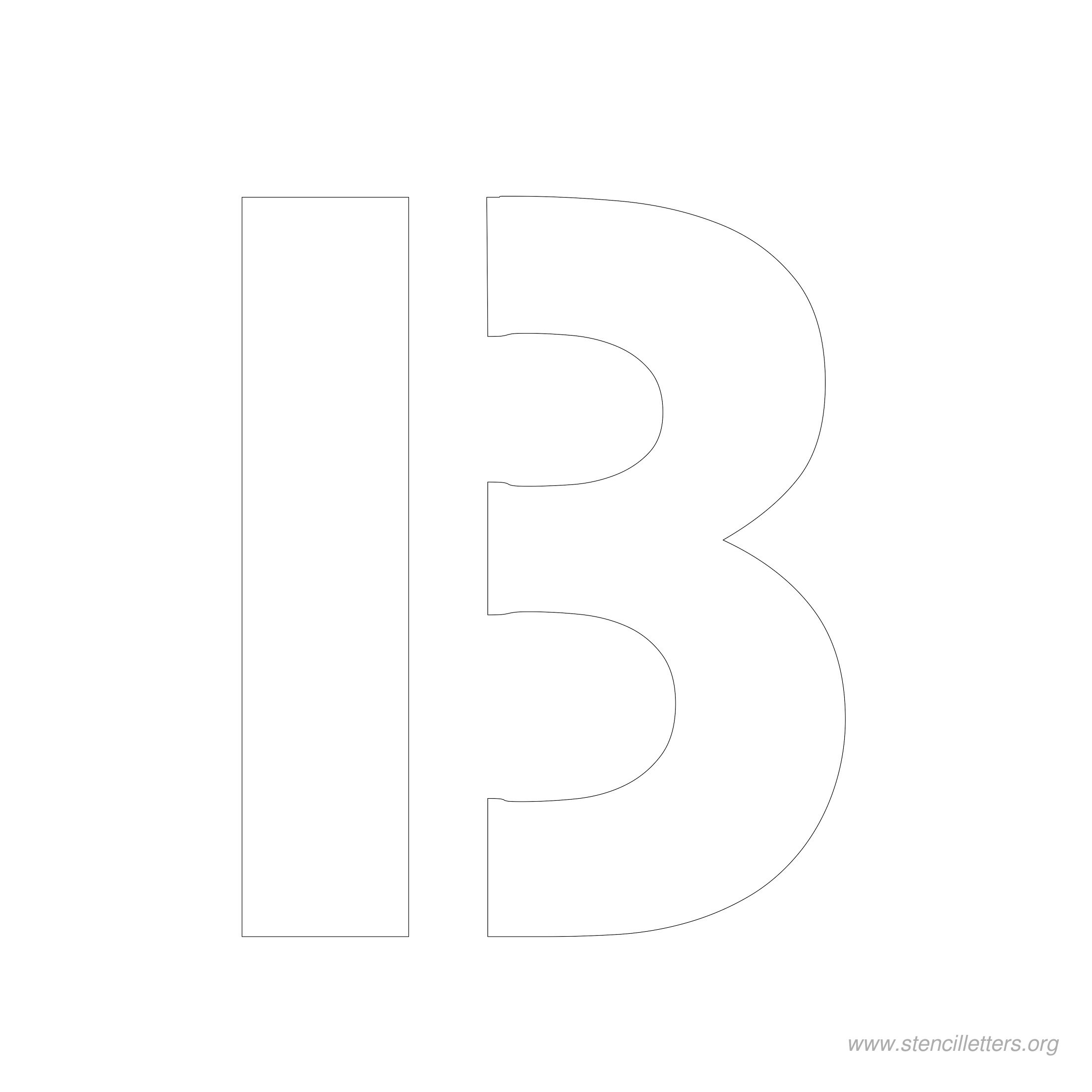 5 inch stencil letter b 5 inch stencil letter b