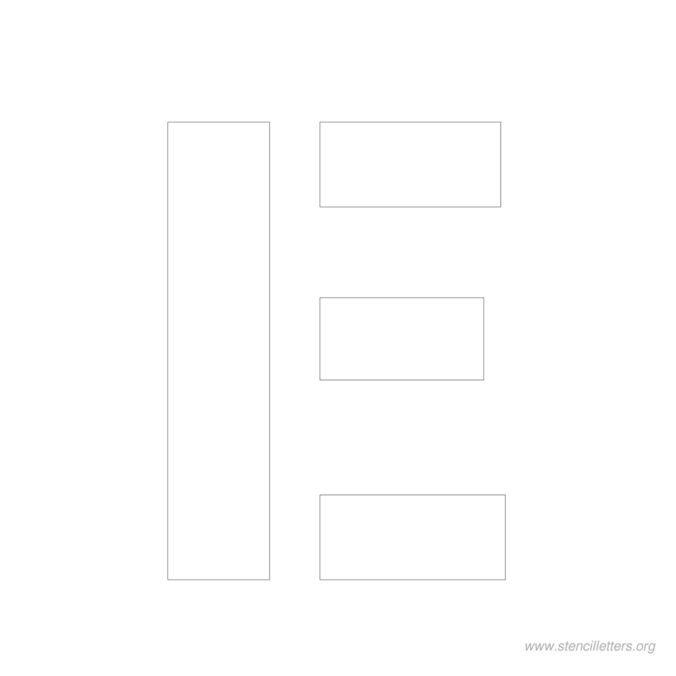 5 inch stencil letter e 5 inch stencil letter e