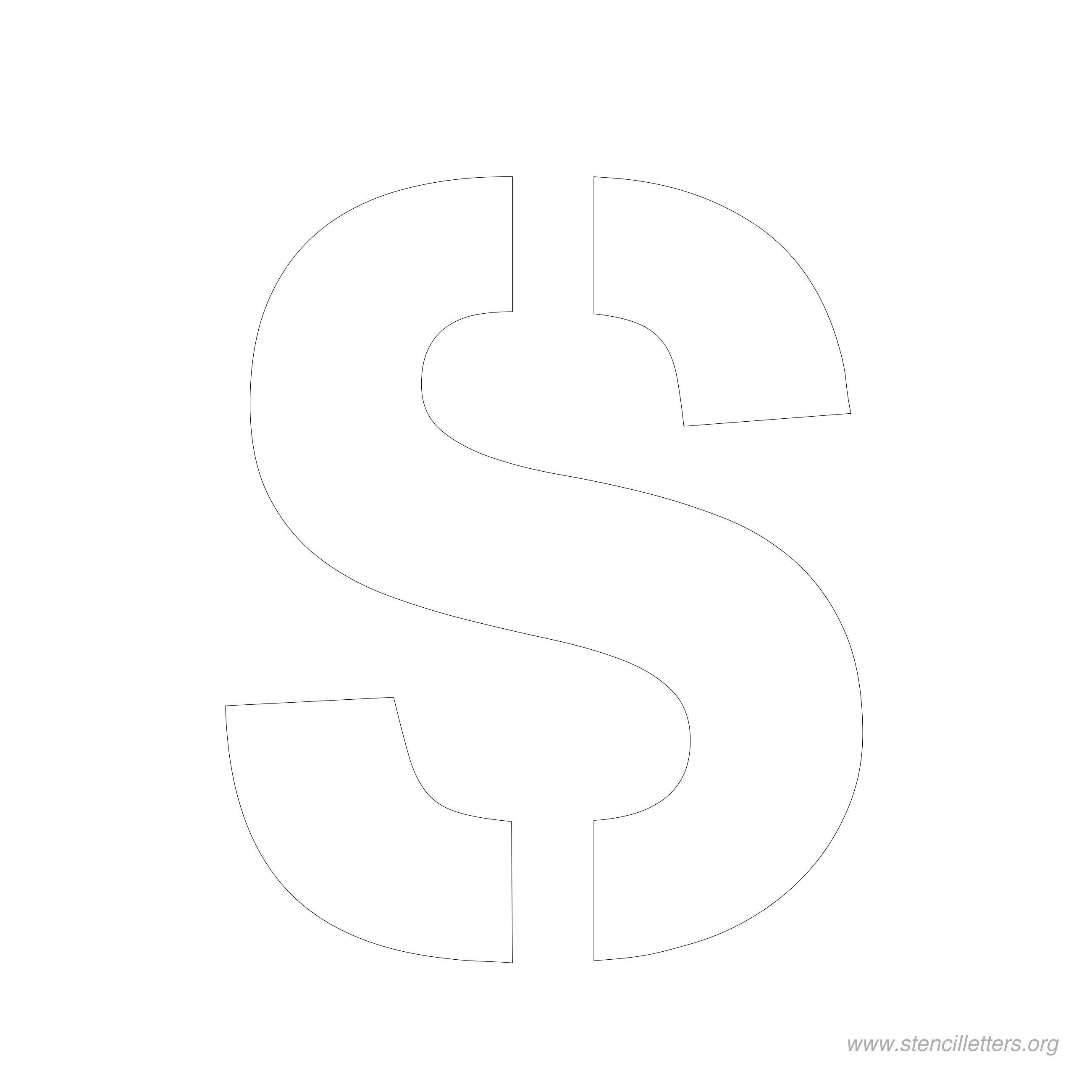 6 inch stencil letter s 6 inch stencil letter s