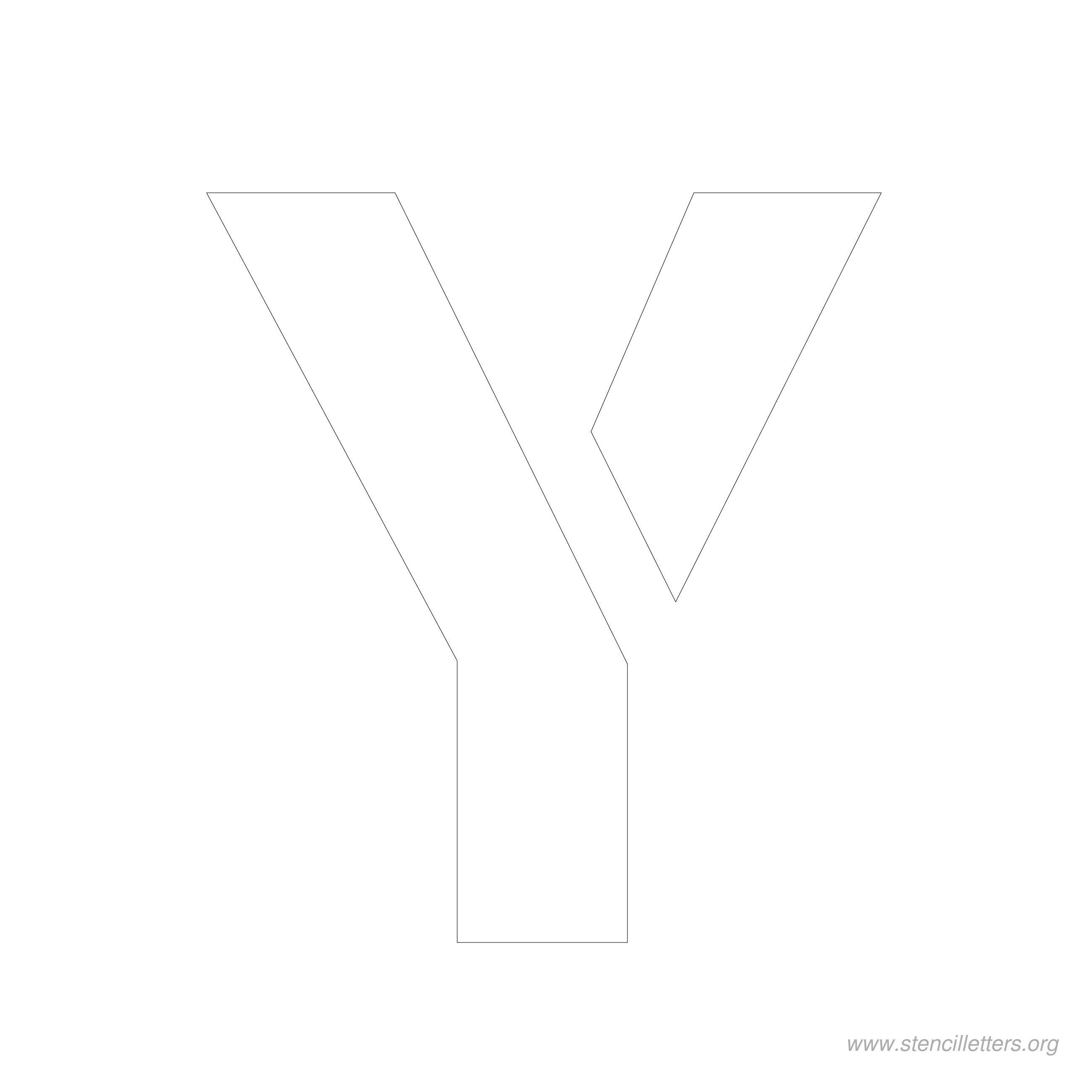 6 inch stencil letter y 6 inch stencil letter y