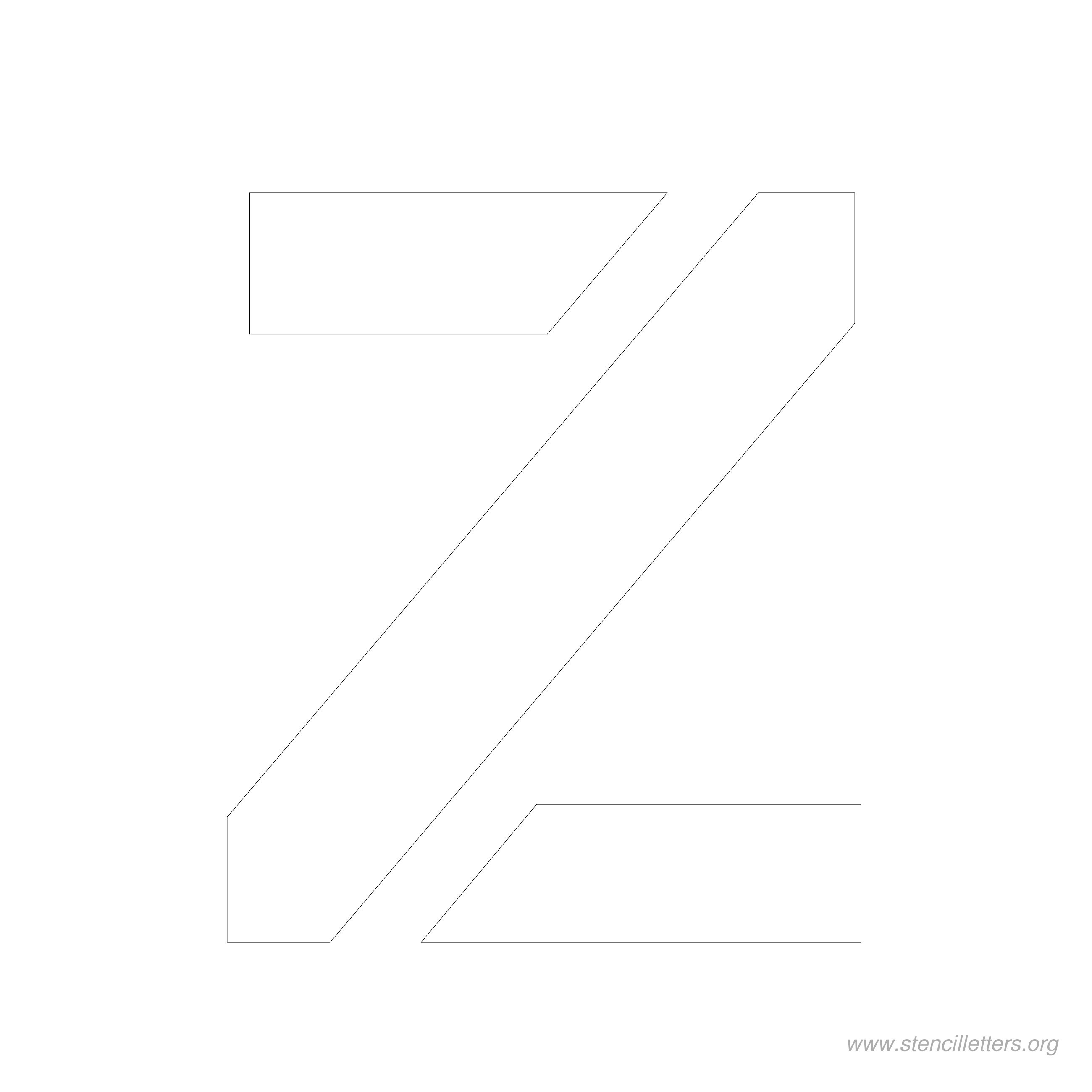 6 inch stencil letter z 6 inch stencil letter z