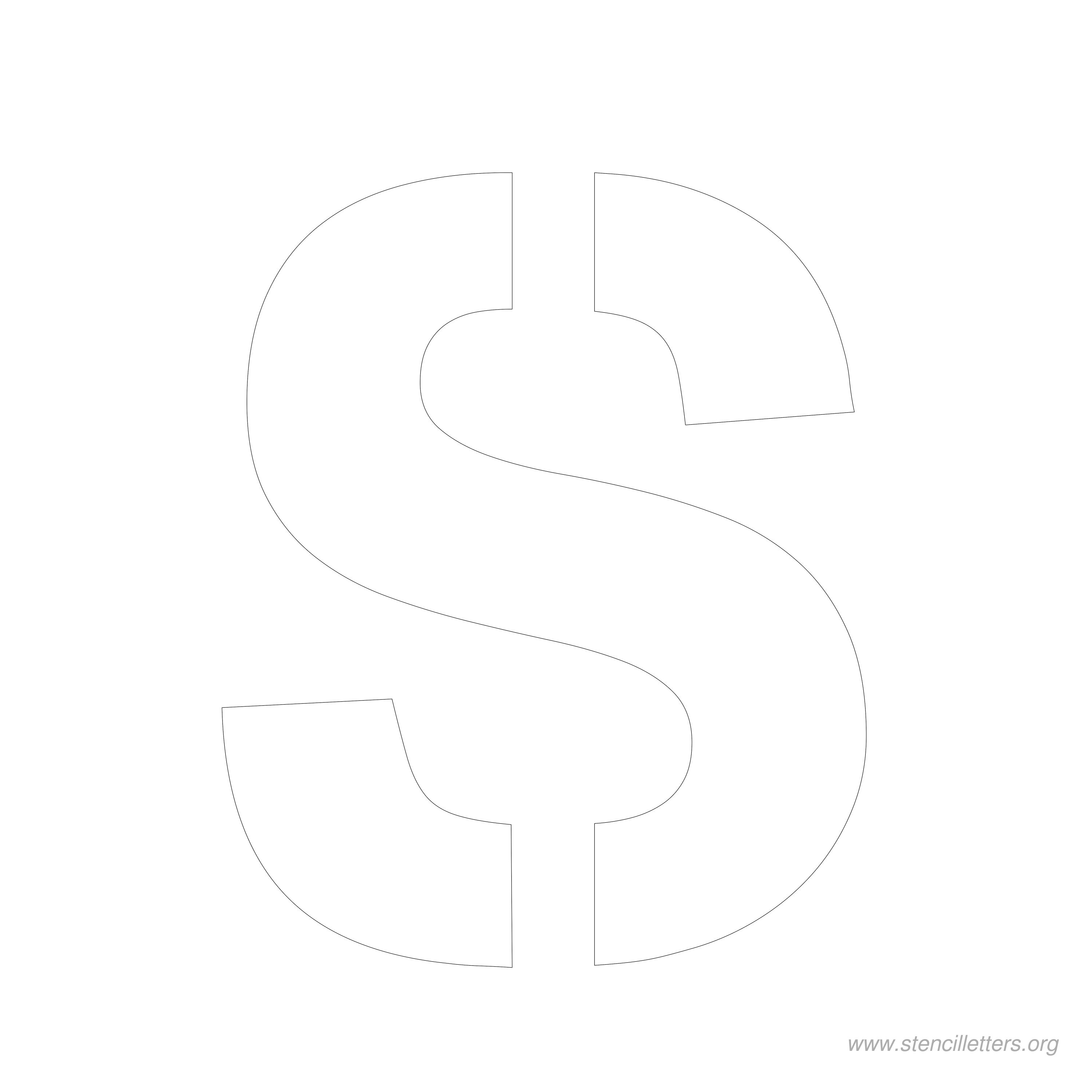 7 inch stencil letter s 7 inch stencil letter s