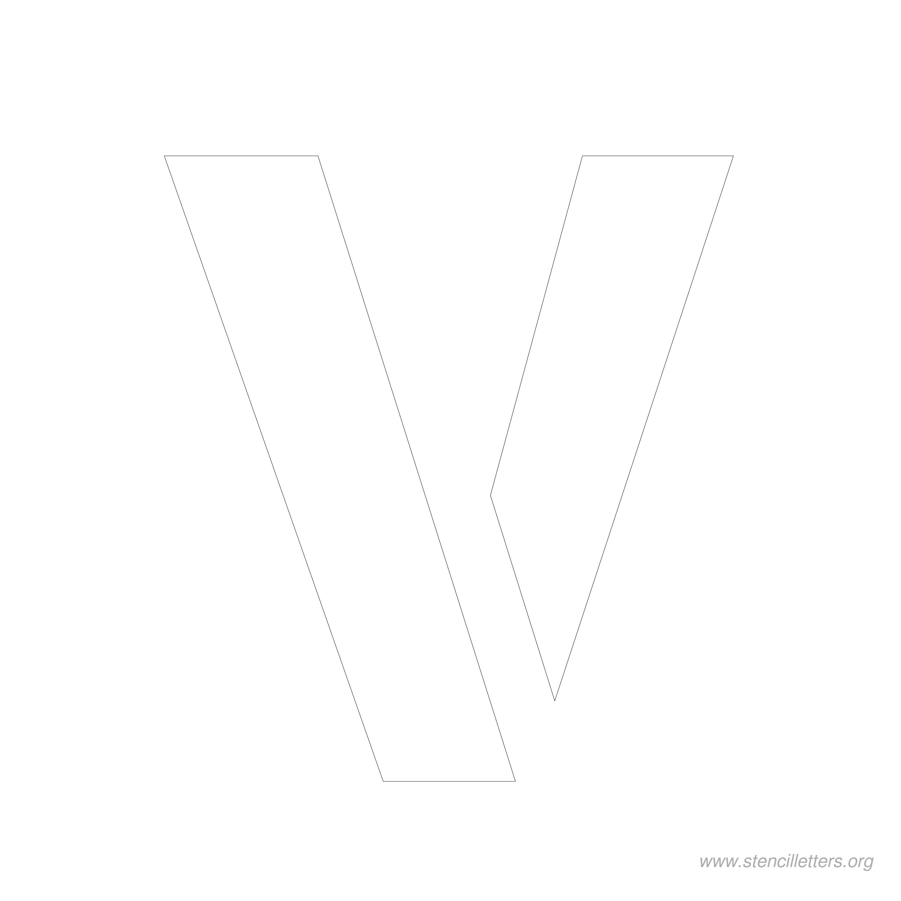 7 inch stencil letter v 7 inch stencil letter v