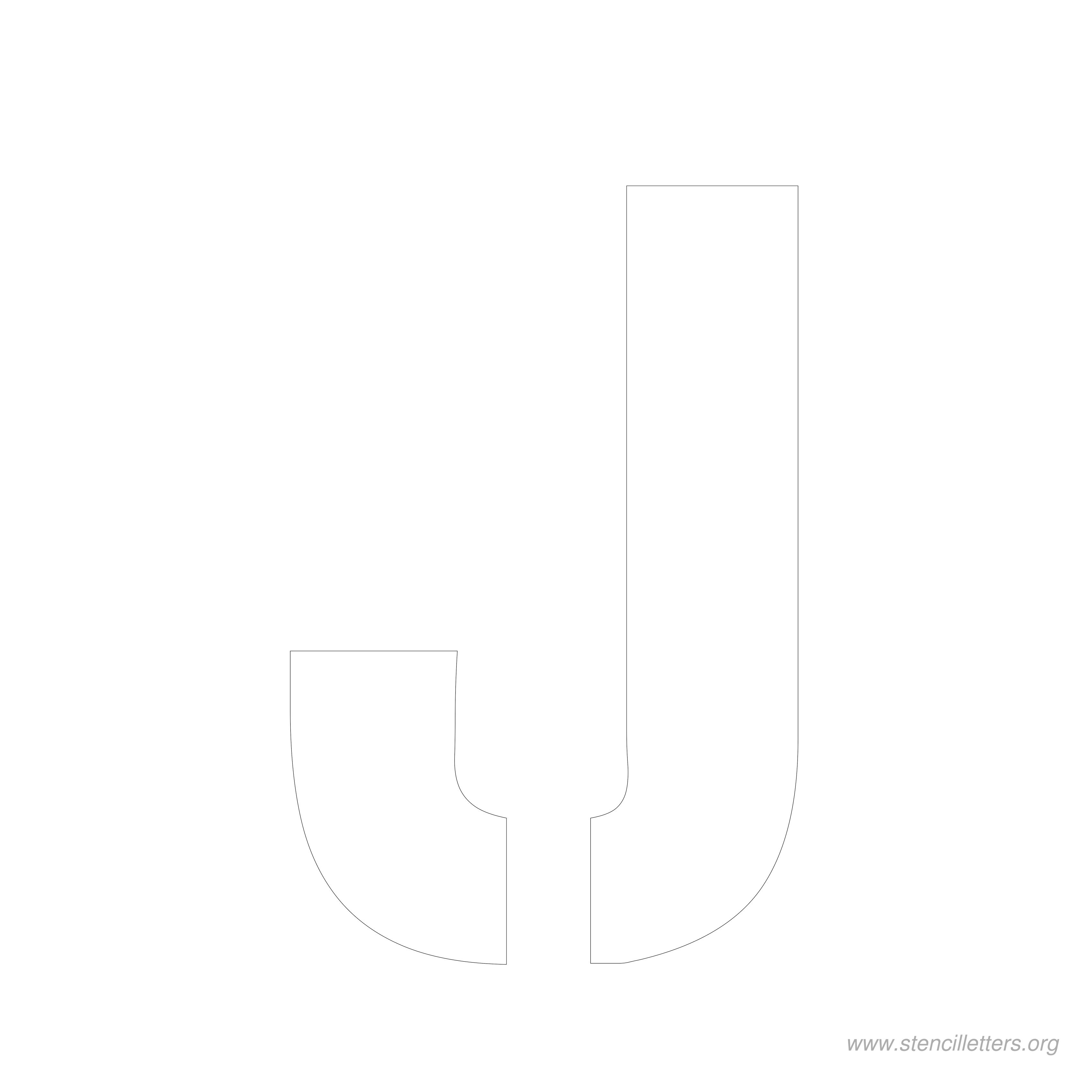 8 inch stencil letter j 8 inch stencil letter j