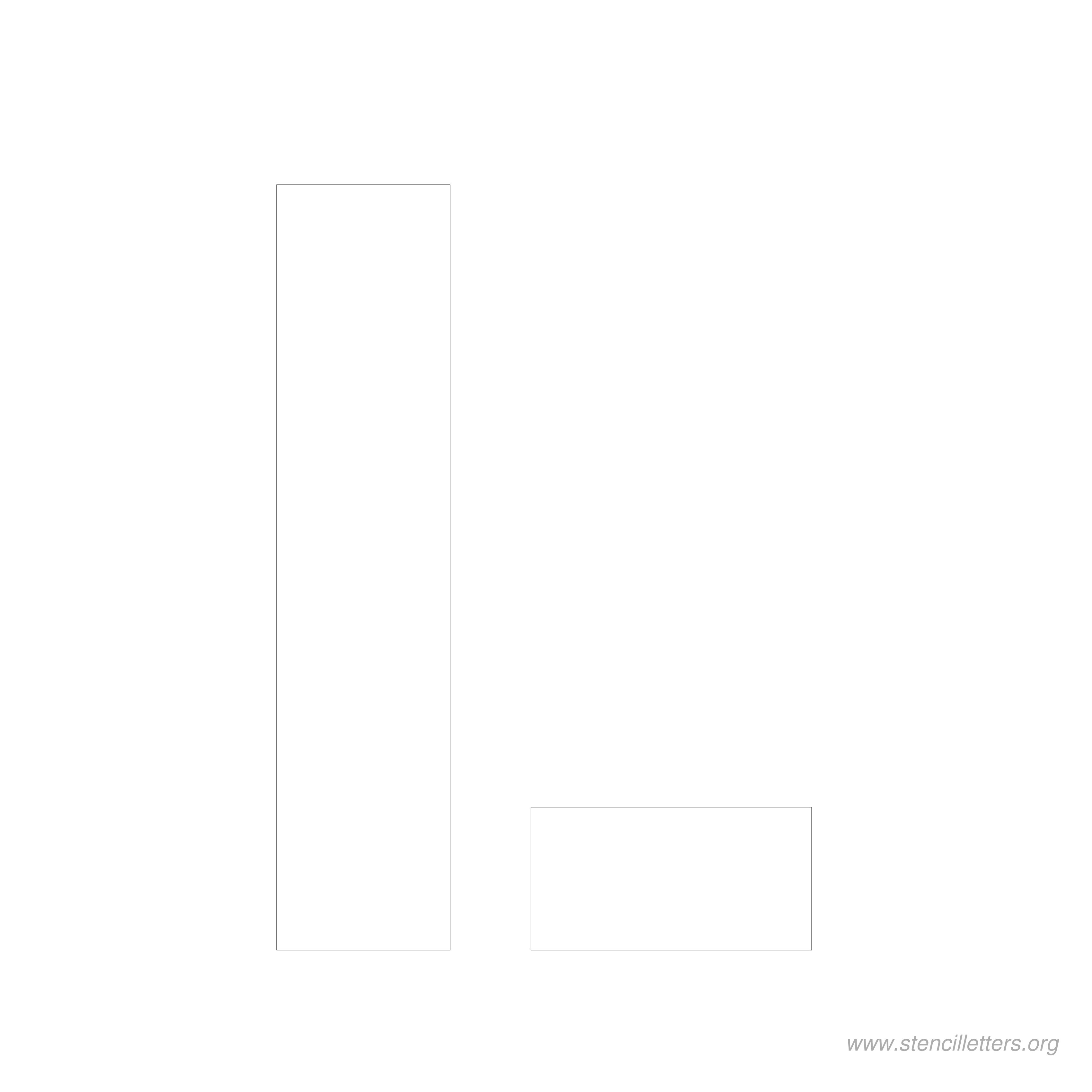 8 inch stencil letter l 8 inch stencil letter l