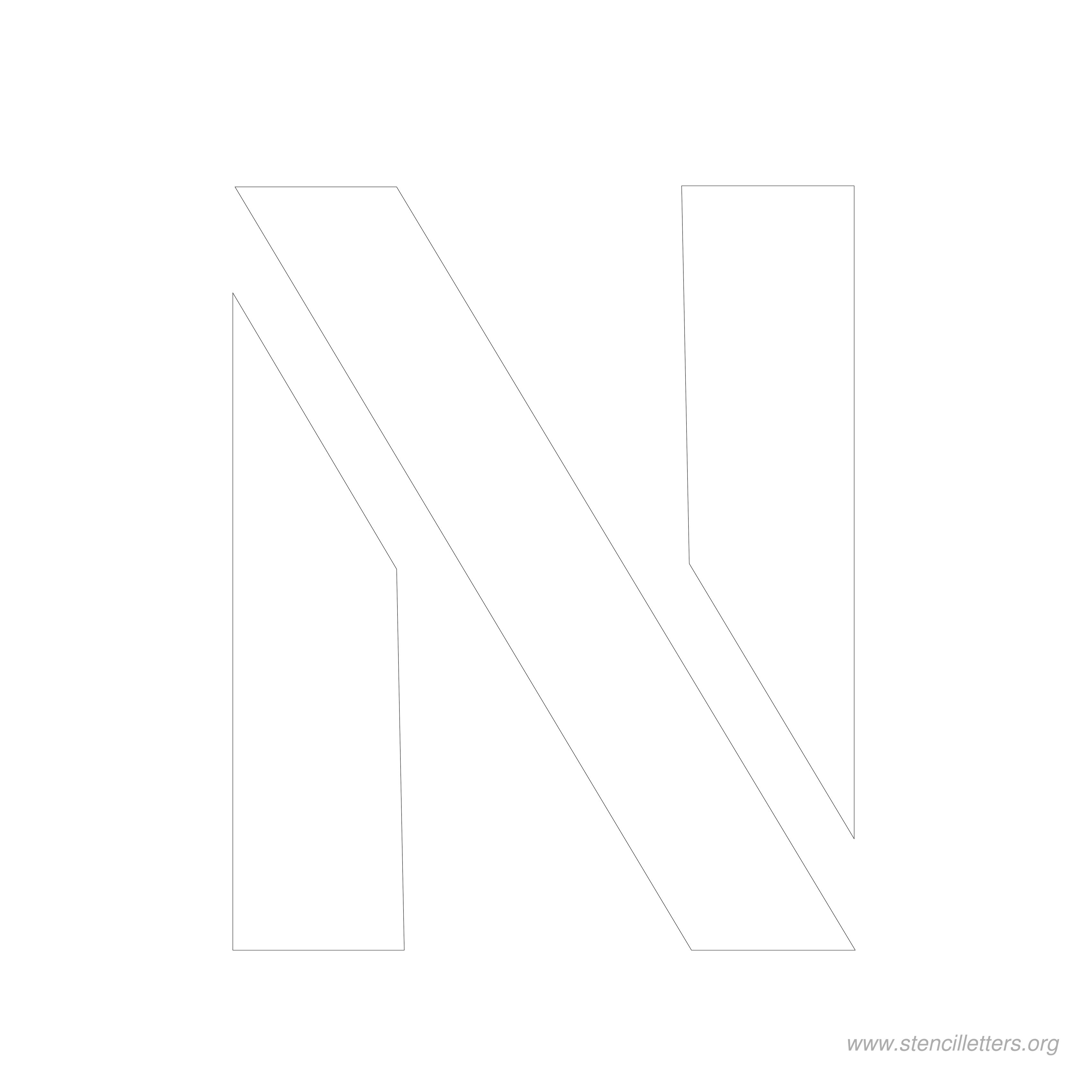8 inch stencil letter n 8 inch stencil letter n