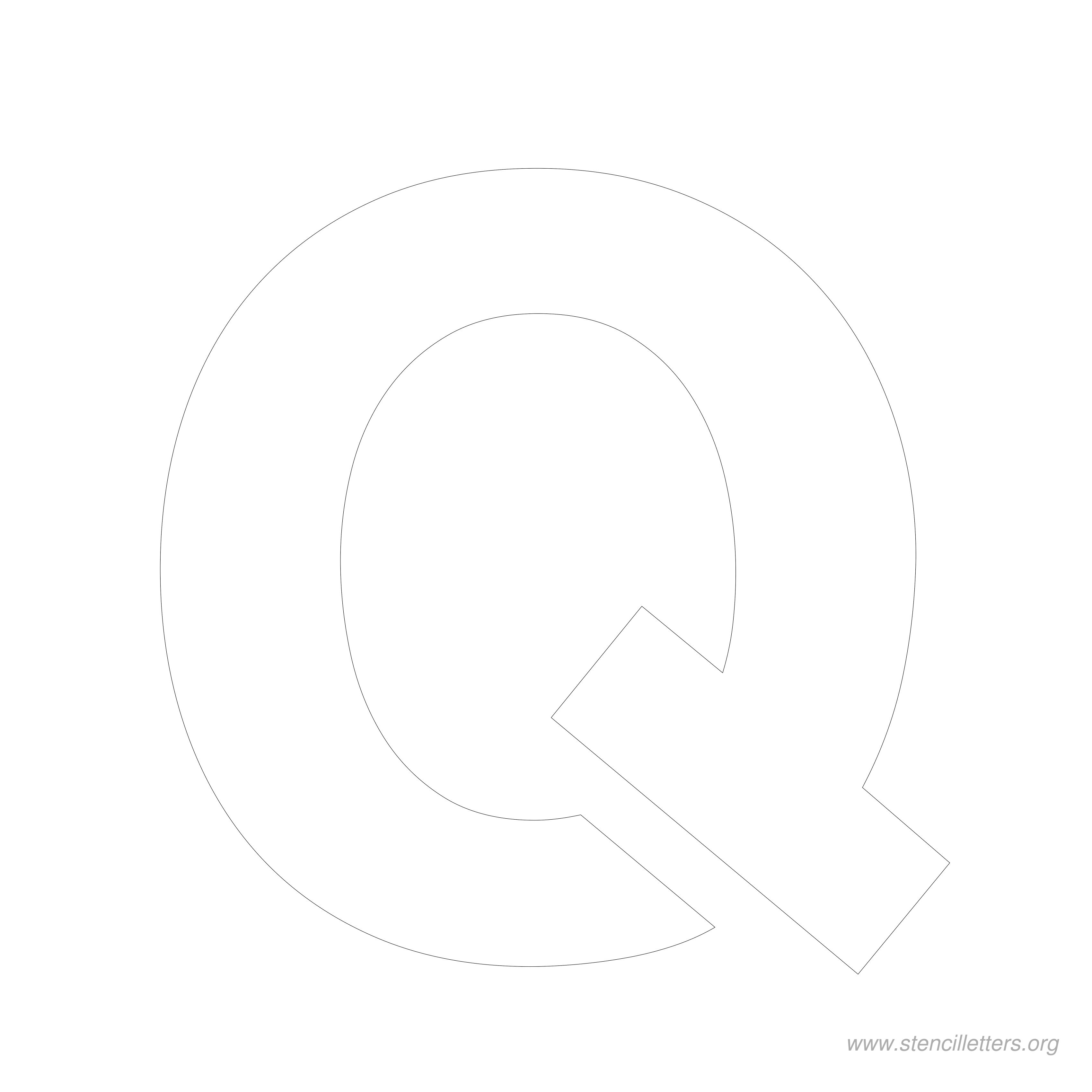 8 inch stencil letter q 8 inch stencil letter q