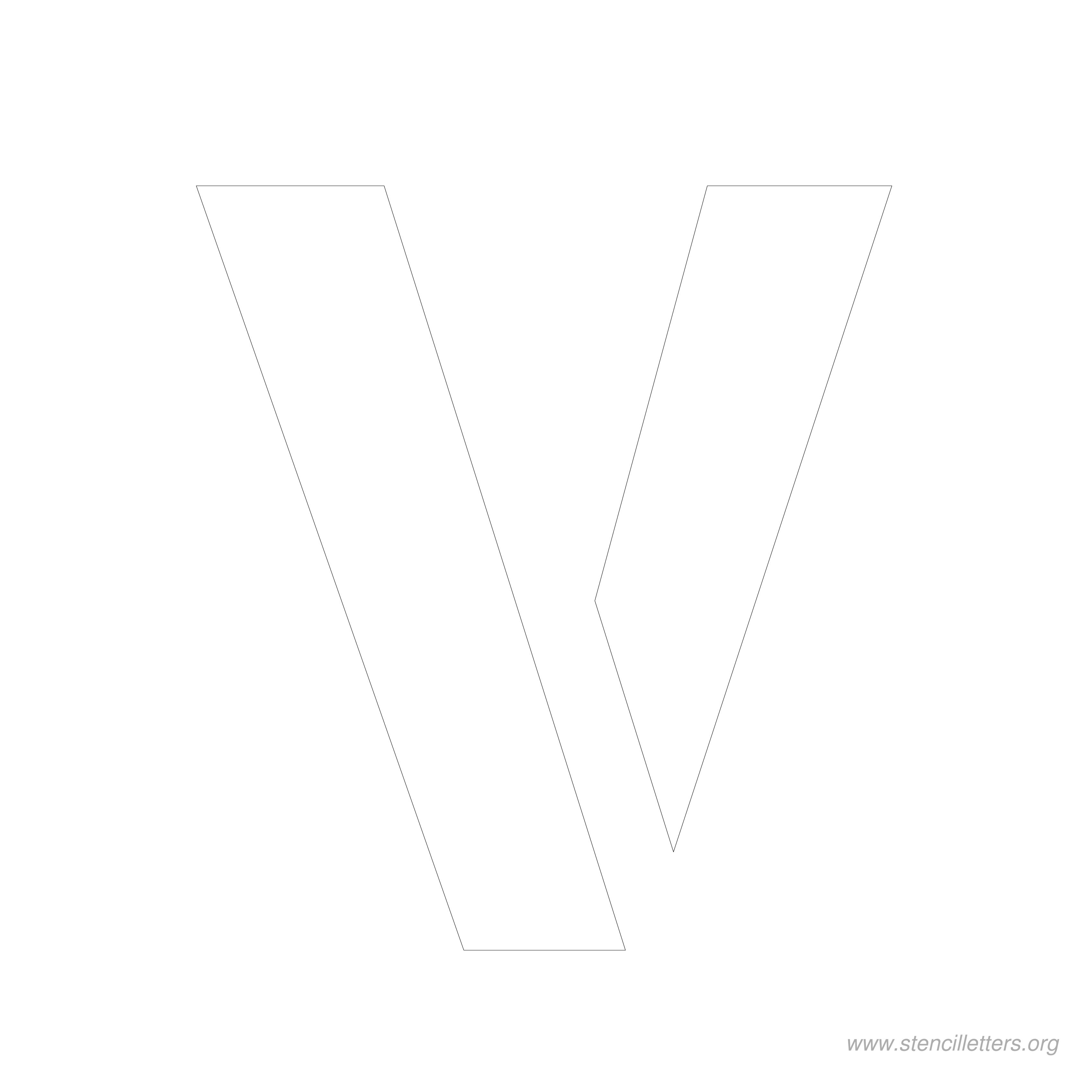 8 inch stencil letter v 8 inch stencil letter v
