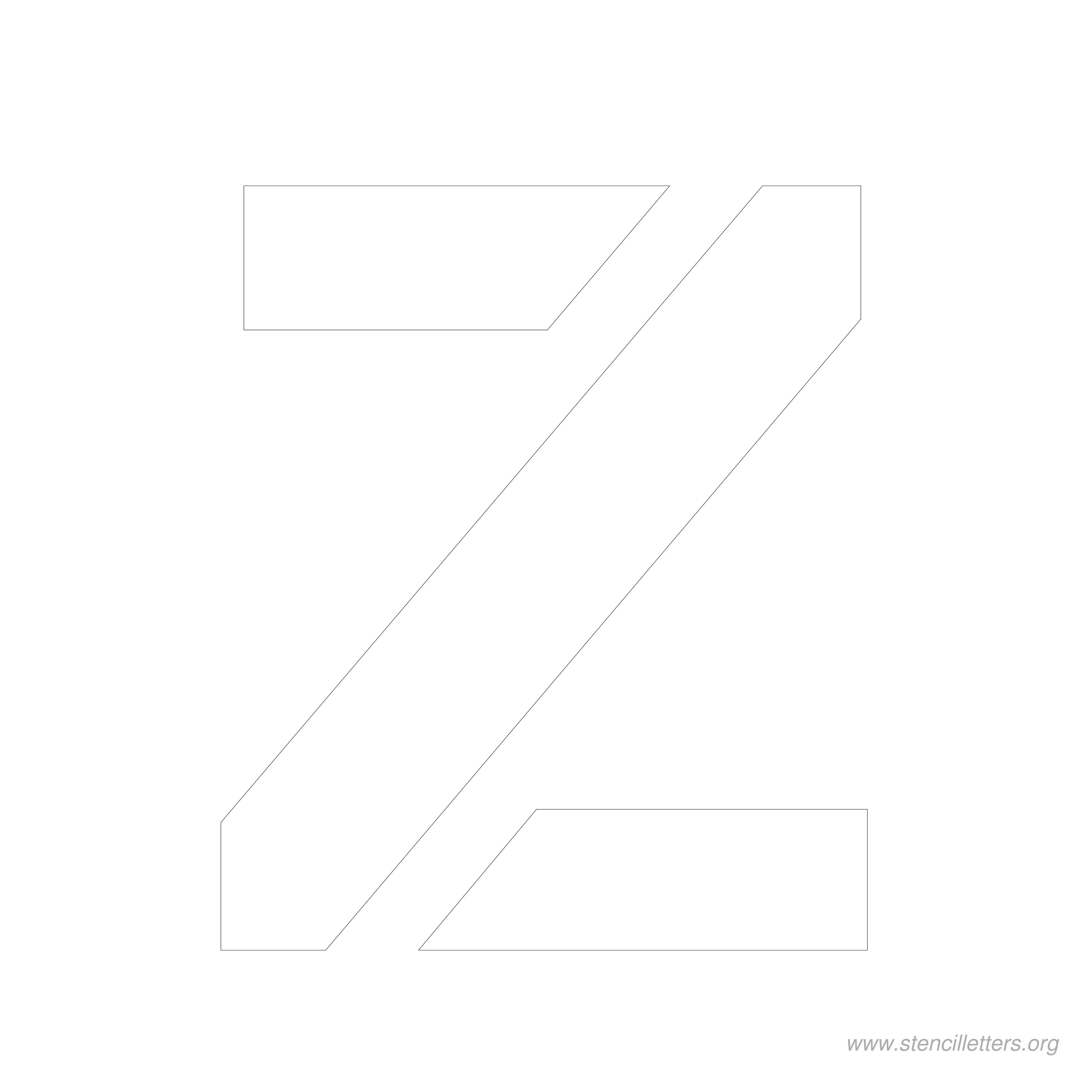 8 inch stencil letter z 8 inch stencil letter z