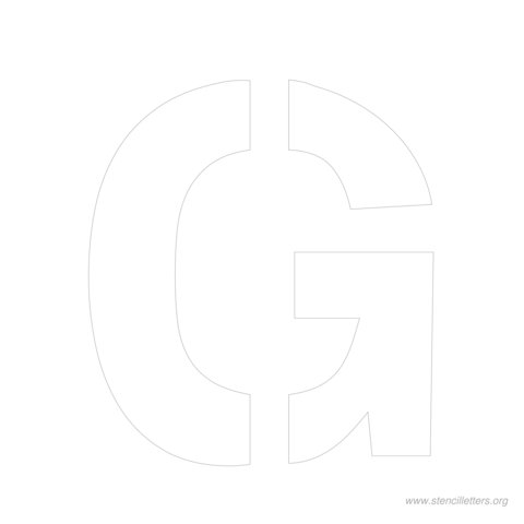 9 inch stencil letter g 9 inch stencil letter g