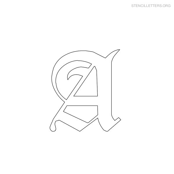 Stencil Letter Gothic A Stencil Letter Gothic A