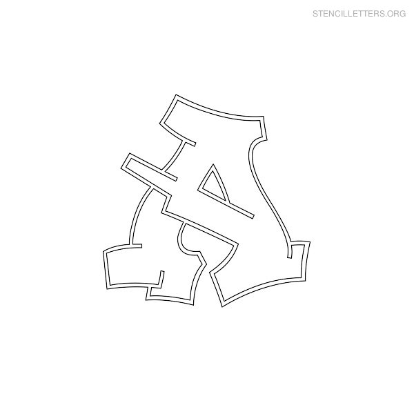 Stencil Letter Graffiti A Stencil Letter Graffiti A