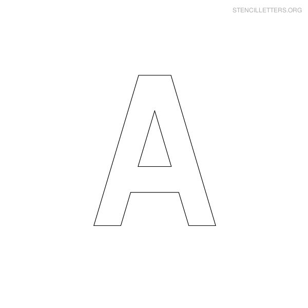 Stencil Letter Military A Stencil Letter Military A