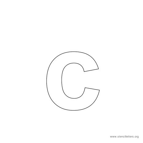 lowercase arial stencil letter c lowercase arial stencil letter c