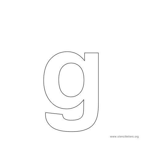 lowercase arial stencil letter g lowercase arial stencil letter g