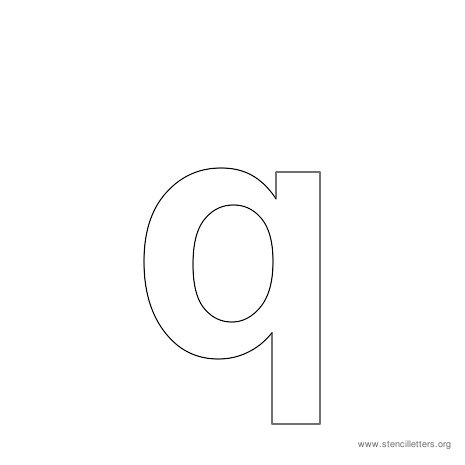 lowercase arial stencil letter q lowercase arial stencil letter q