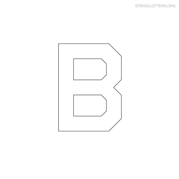 Stencil Letter Military B Stencil Letter Military B