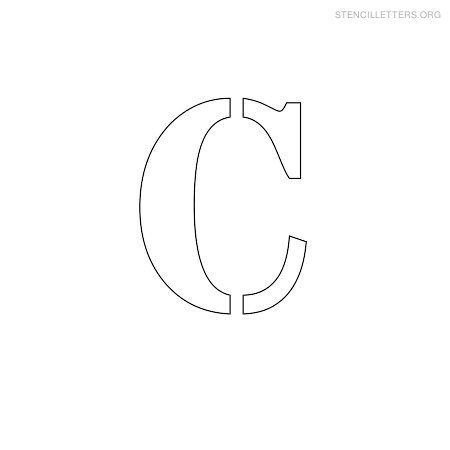 Stencil Letter Small C Stencil Letter Small C