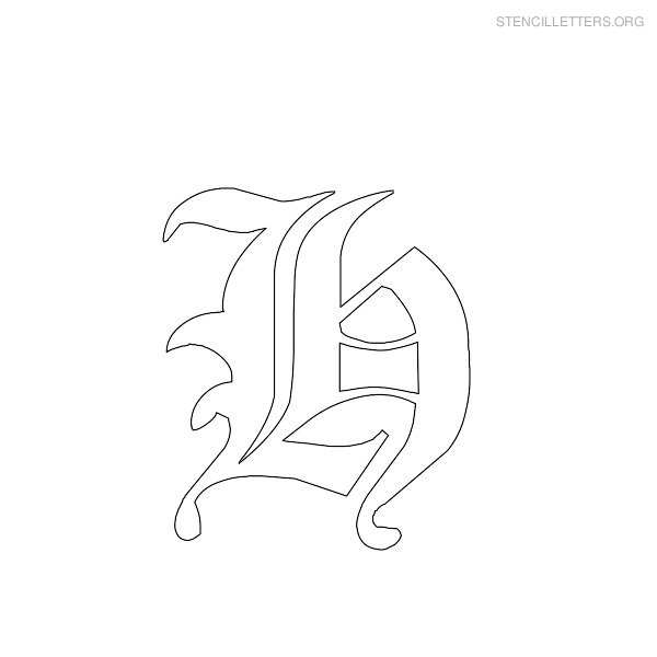 Print Free Stencil Letters H Print Free Stencil Letters H