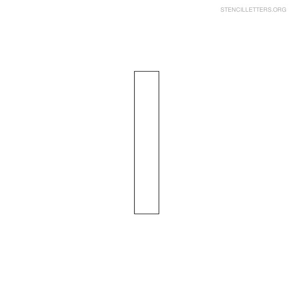 Stencil Letter Military I Stencil Letter Military I