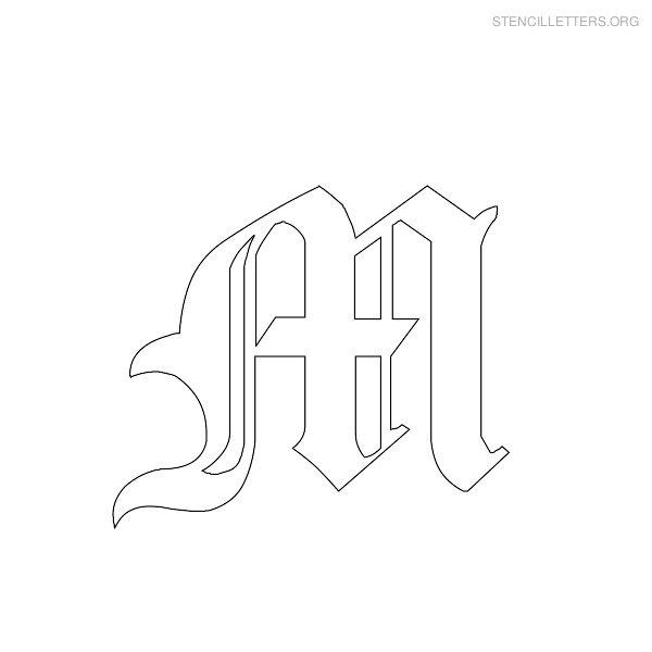 Stencil Letter Gothic M Stencil Letter Gothic M