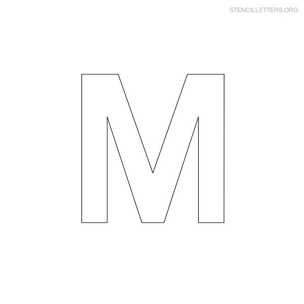 Stencil Letter Military M Stencil Letter Military M