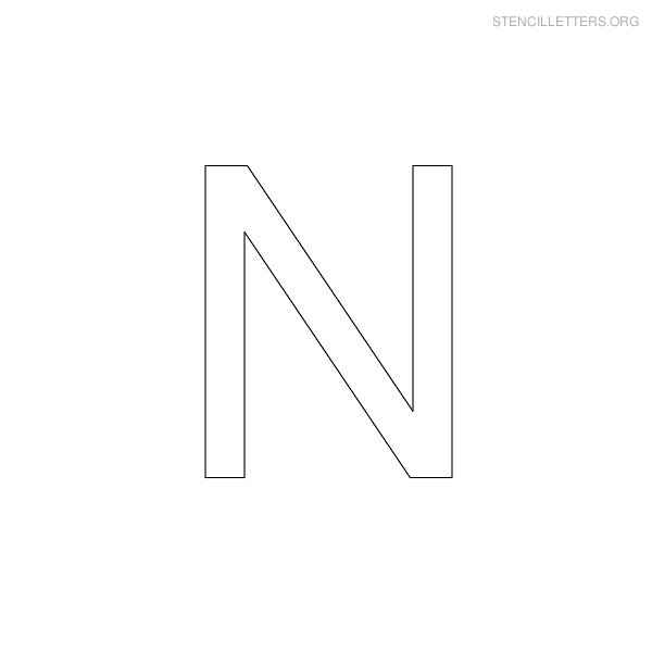 Print Free Stencil Letters N Print Free Stencil Letters N