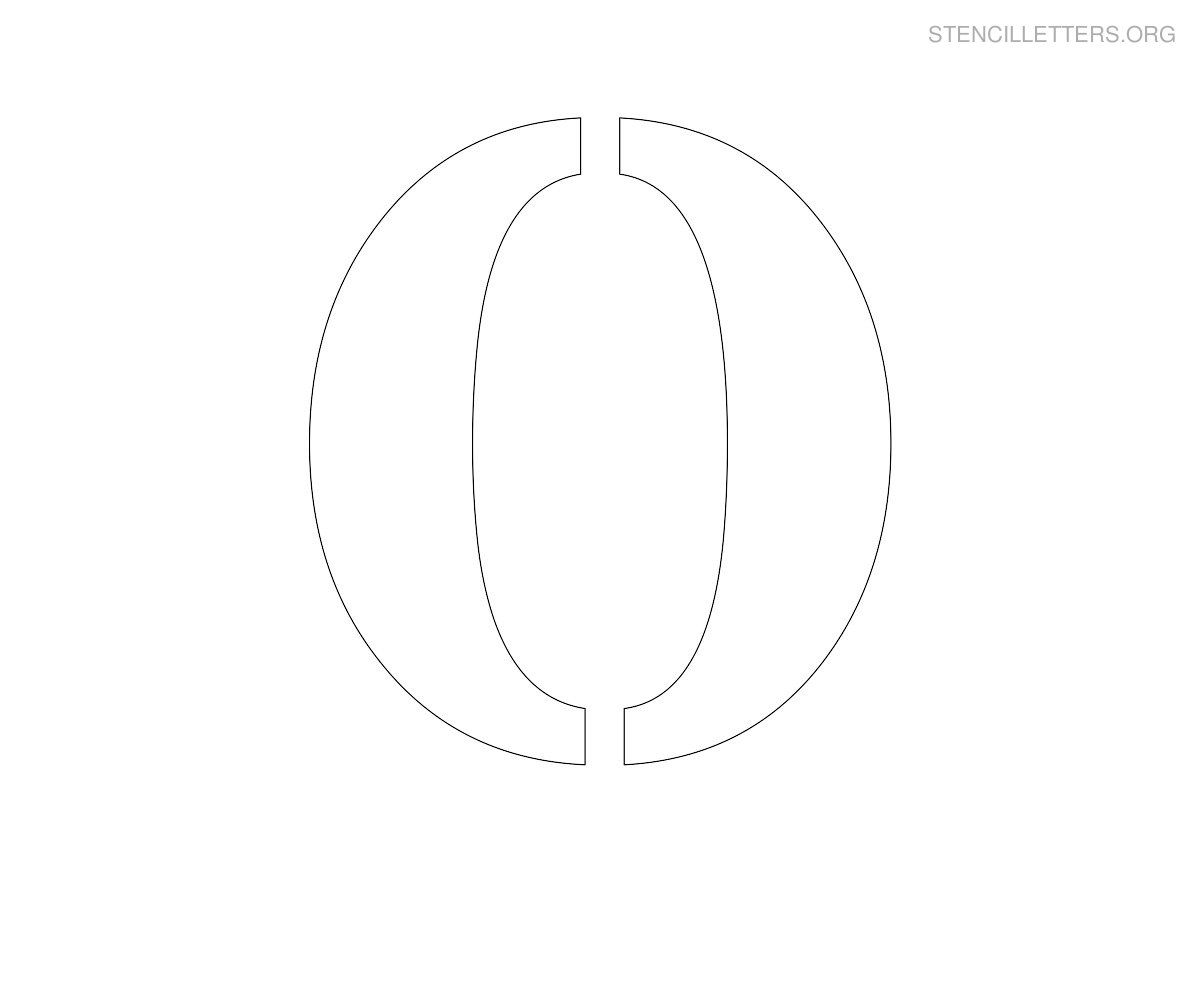 Stencil Letter Large O Stencil Letter Large O